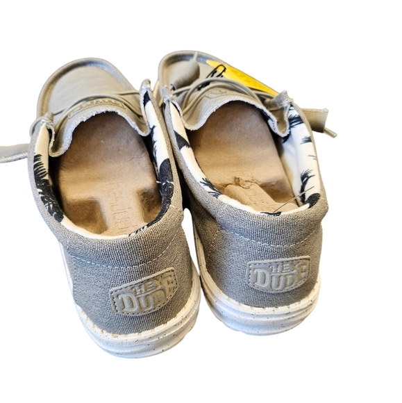 Hey Dude Wally Stretch Canvas Beige Slip-On Casual Shoes NEW - Picture 4 of 7